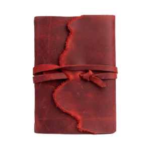 Raw Leather Wrap Notebook